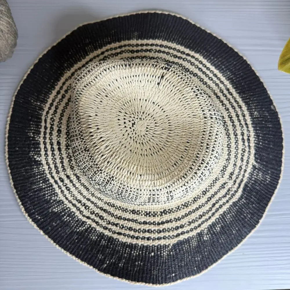 Free People beach hat woven boho beach dipped crown wide brim summer
